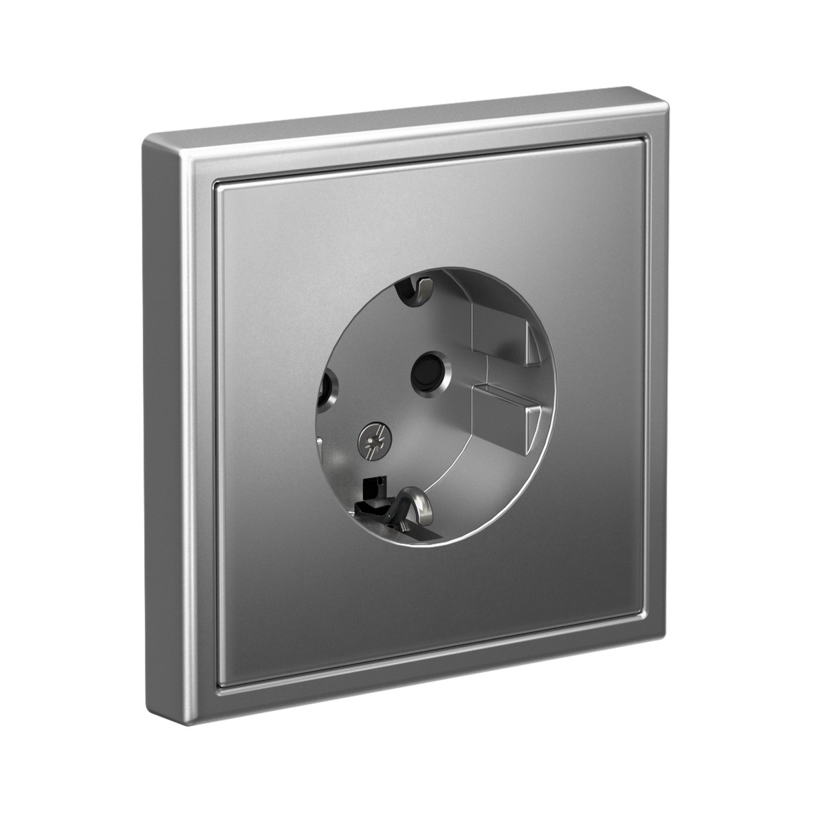 ArtGallery Сталь Розетка Systeme Electric ArtGallery Сталь с заземлением со шторками 16А GAL000945