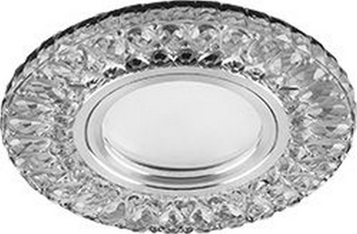 Встраиваемые светодиодные светильники Светильник встраиваемый с белой LED подсветкой Feron CD906 потолочный MR16 G5.3 белый 28849 