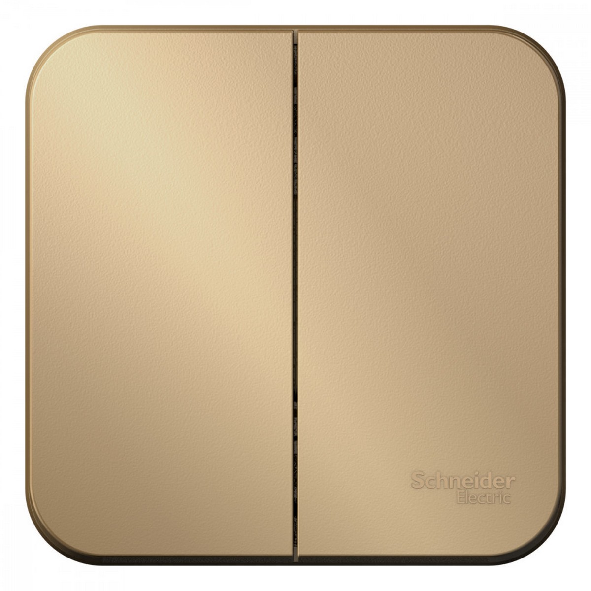 Blanca титан розетки и выключатели Выключатель SE Blanca 2-клавишный Титан наружный изолир. пластина BLNVA105014