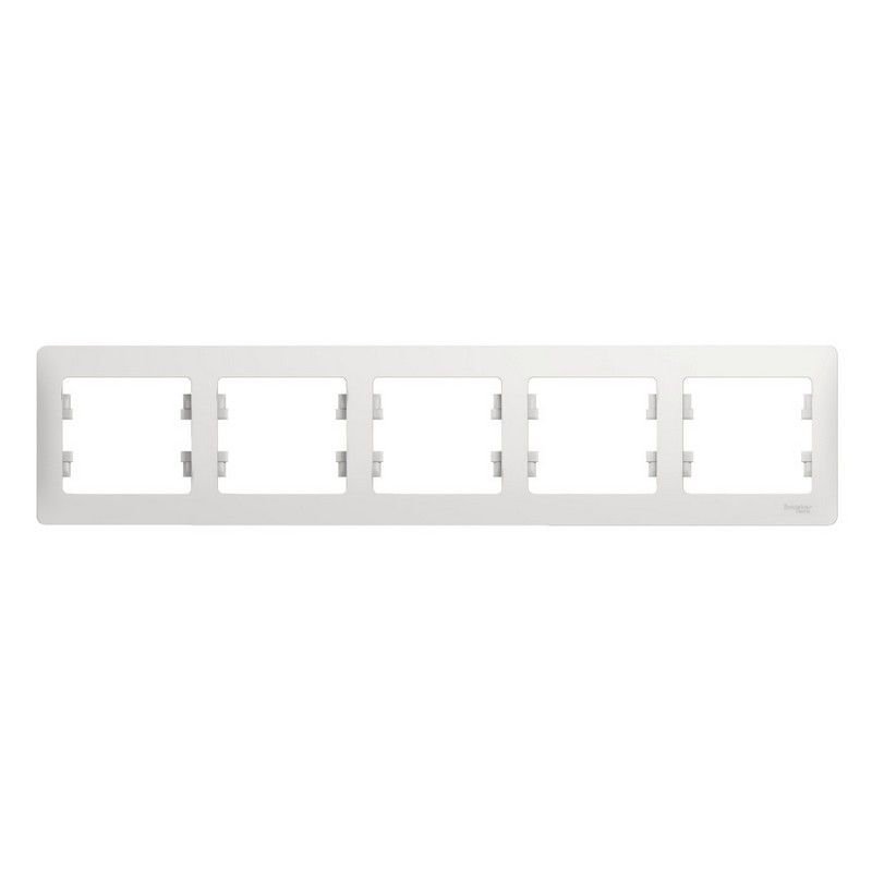 Glossa Белый Рамка Systeme Electric Glossa Белый 5-я, горизонтальная GSL000105