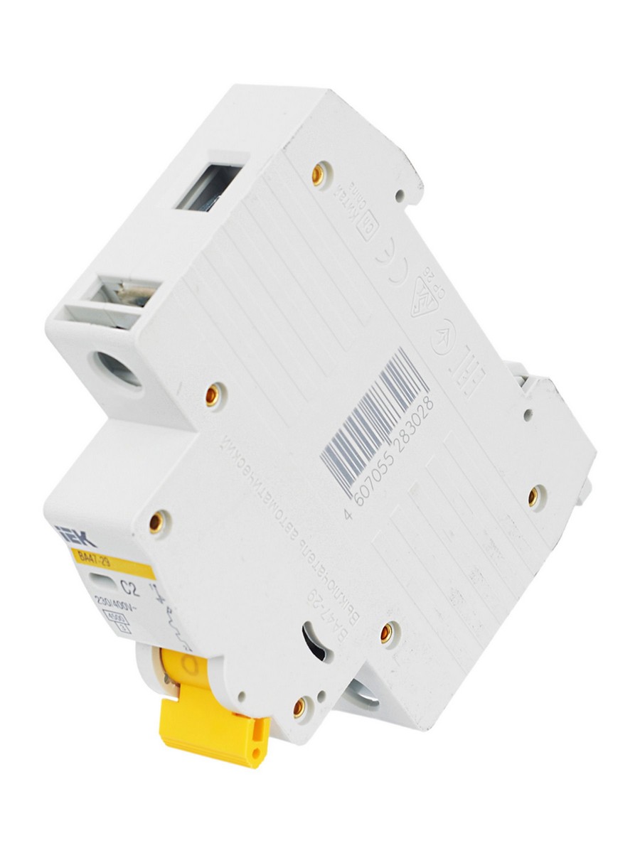 1 полюсные (однополюсные) Автоматический выключатель IEK KARAT ВА47-29 1Р 2А 4,5кА х-ка С MVA20-1-002-C 