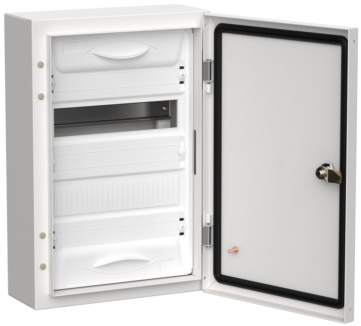 Металлические щиты и корпуса Щит металлический IEK TITAN 5 ЩРн-24 (1х24) 460х310х140 IP54 бел TI5-50-N-024-54 