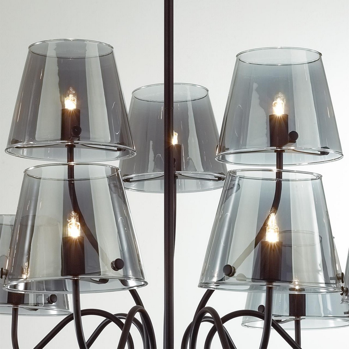 Люстры Люстра потолочная LUMION 6570/9C SMOKY 