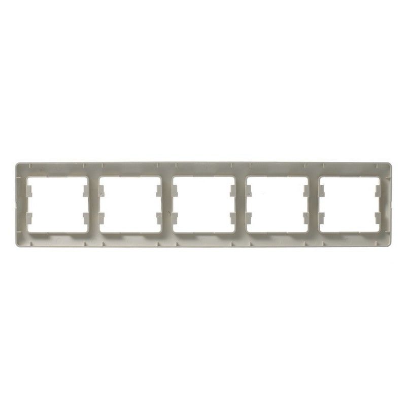 Glossa Бежевый Рамка Systeme Electric Glossa Бежевый 5-я, горизонтальная GSL000205