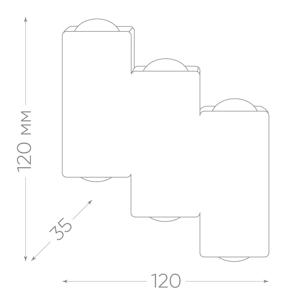 Уличные настенные светильники Светильник уличный светодиодный Feron DH110 6*1W 600Lm 3000K белый 48314 