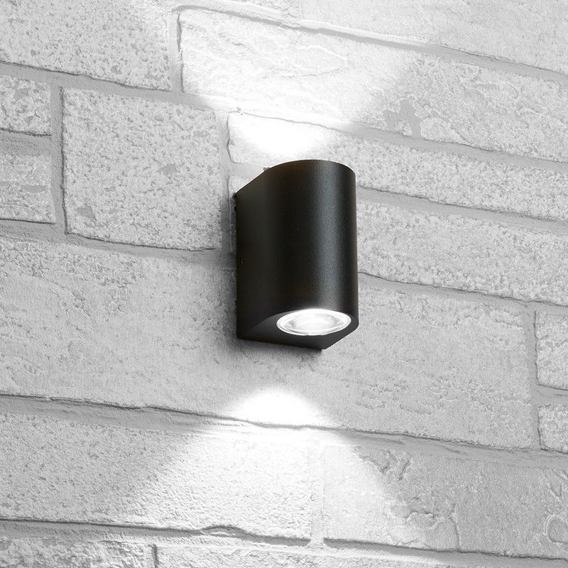 Уличные настенные светильники Светильник уличный светодиодный Feron DH053 2*5W 800Lm 4000K черный 48476 