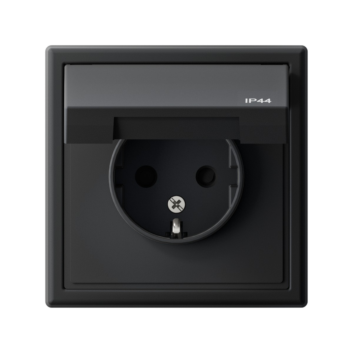 ArtGallery Карбон Розетка Systeme Electric ArtGallery Карбон с заземл. со шт. с крышк 16А IP44 GAL441046