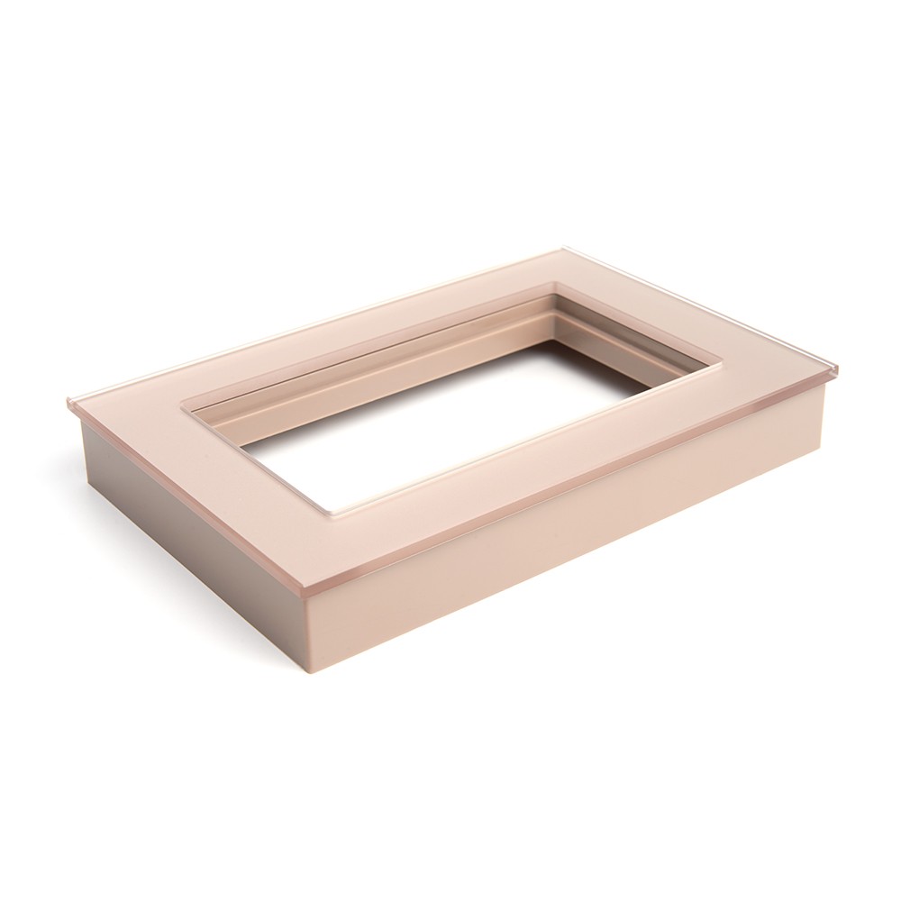 Катрин - Розетки и выключатели Stekker Рамка 2-местная (без перемычки) стекло STEKKER GFR00-7012-02 серия Катрин шампань 39567