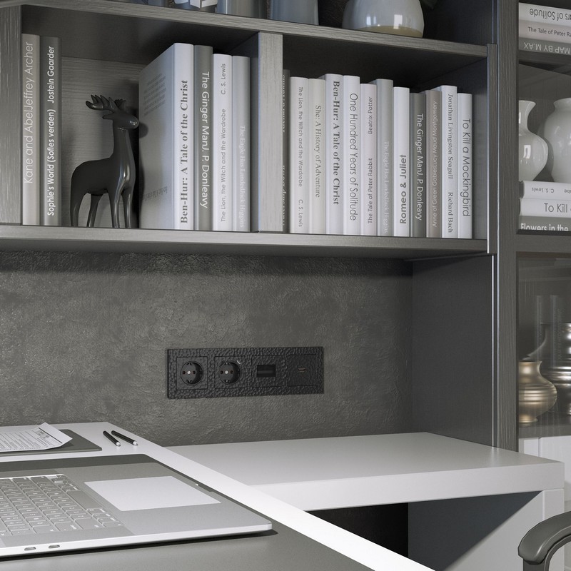 Werkel Черный Hammer механизмы Накладка Werkel для розетки HDMI (hammer черный) W1296008