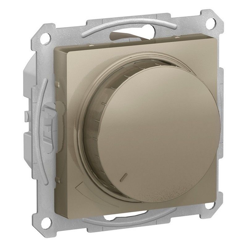 AtlasDesign Шампань Светорегулятор Systeme Electric AtlasDesign Шампань (диммер) повор-нажим LED RC 400Вт мех. ATN000523