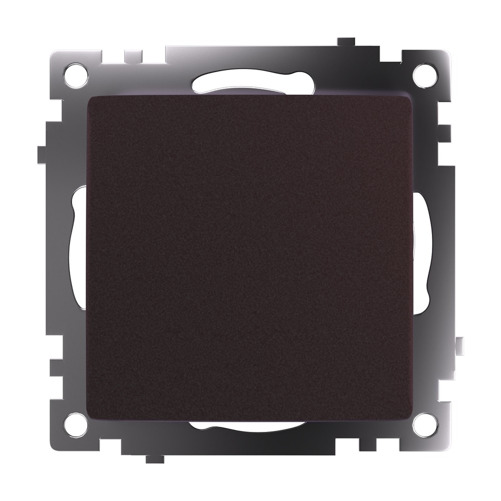 Катрин - Розетки и выключатели Stekker Выключатель 1-клавишный STEKKER GLS10-7103-04 250V 10А Катрин шоколад 49020