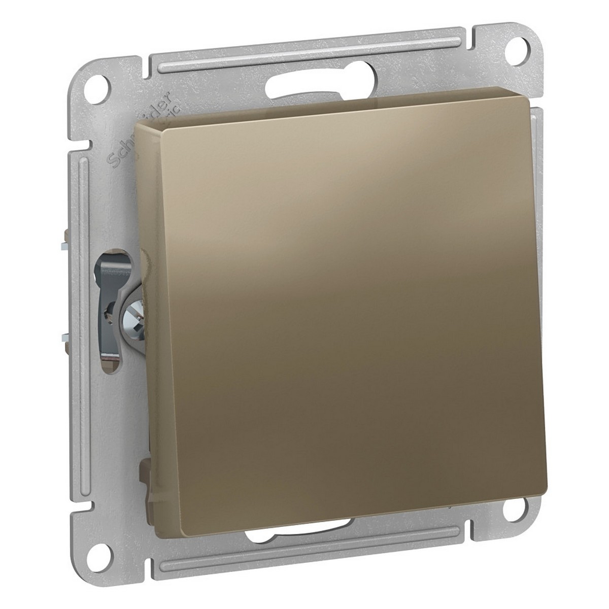 AtlasDesign Шампань Переключатель 1-клавишный, Systeme Electric AtlasDesign Шампань сх.6, ATN000561