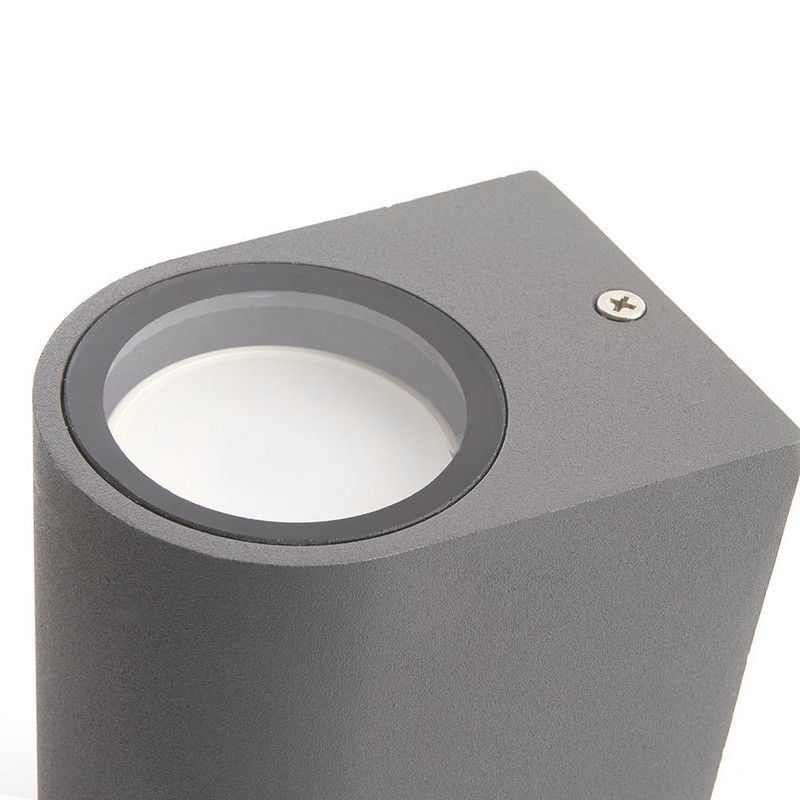 Уличные настенные светильники Светильник садово-парковый Feron DH015 на стену 2*GU10 230V серый 11884 