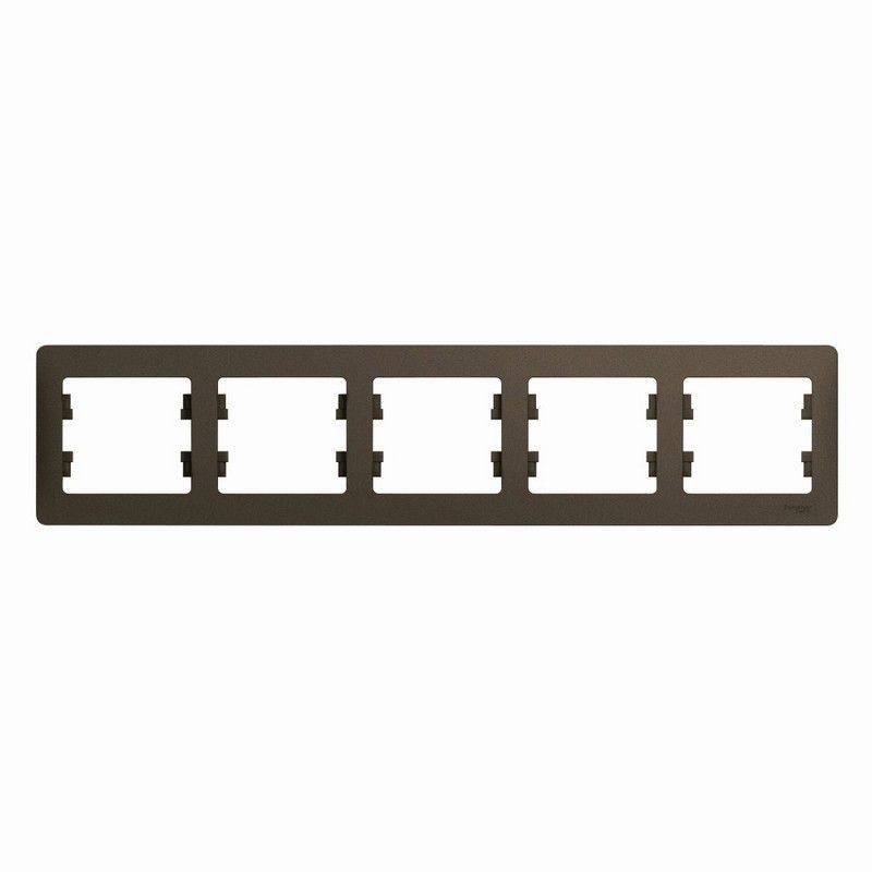 Glossa Шоколад Рамка Systeme Electric Glossa Шоколад 5-я, горизонтальная GSL000805