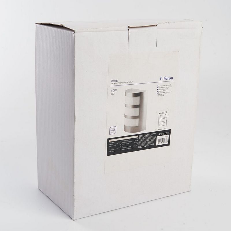 Уличные настенные светильники Светильник садово-парковый Feron DH017 на стену E27 230V сталь 11879 