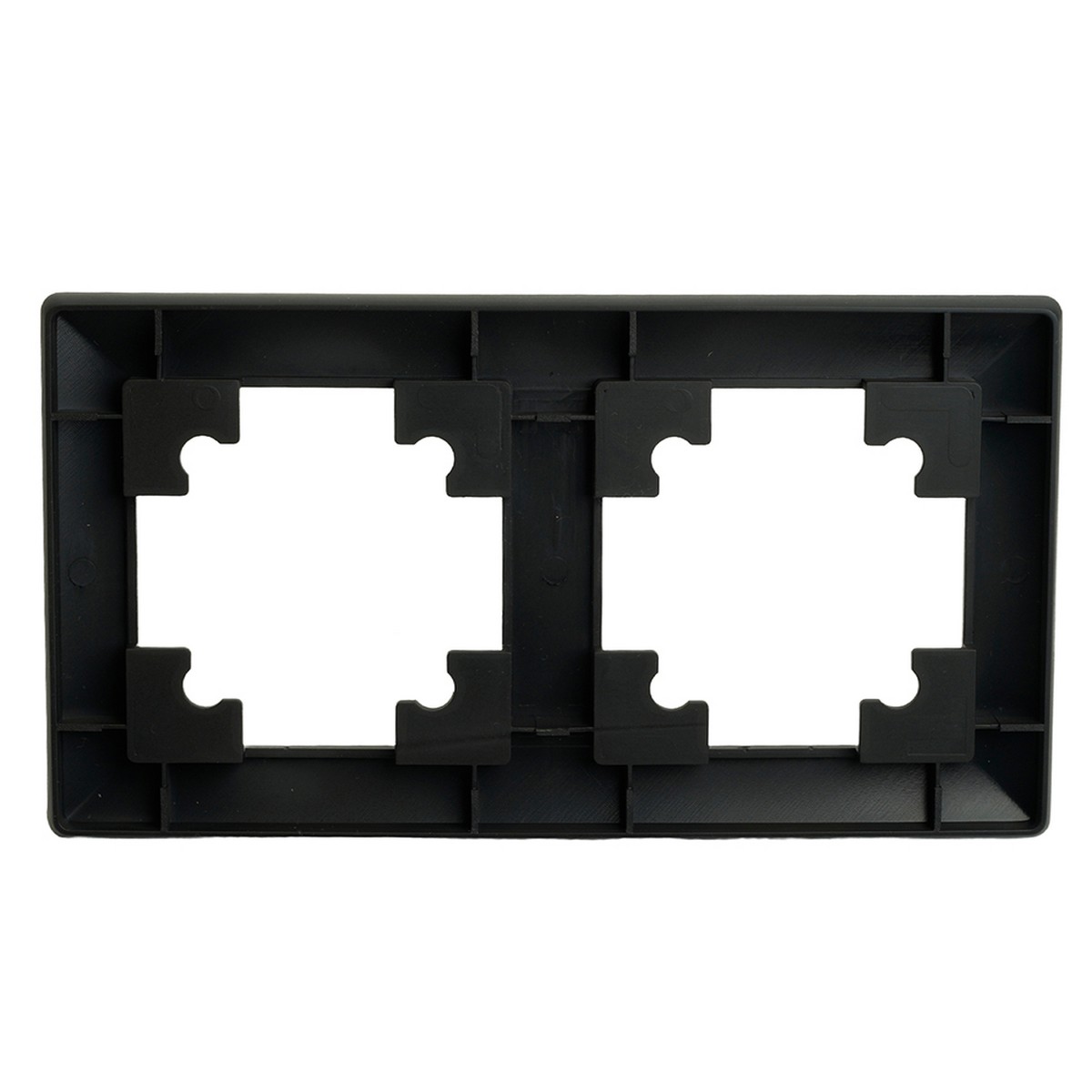 Катрин - Розетки и выключатели Stekker Рамка STEKKER PFR00-7002-05 2-ая Катрин черный 39813