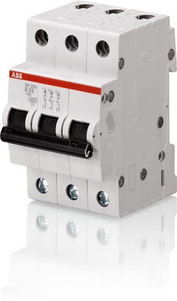 3 полюсные (трехполюсные) Автоматический выключатель ABB SH203 25A (C) 6kA 2CDS213001R0254 