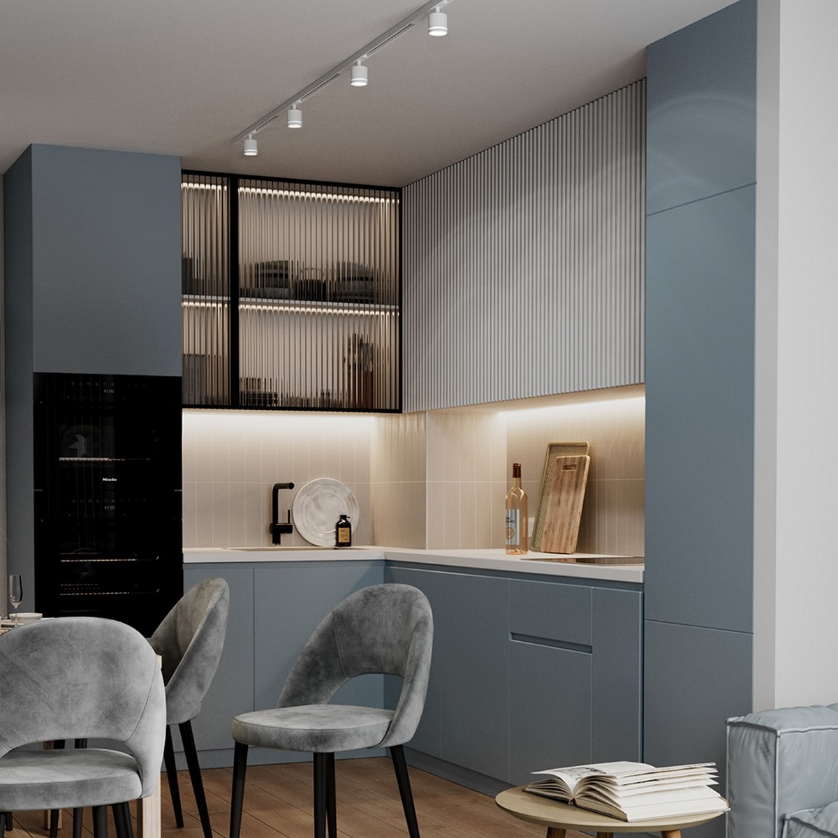 Трековые светодиодные светильники Светильник Feron AL127 трековый GX70 белый 48780 