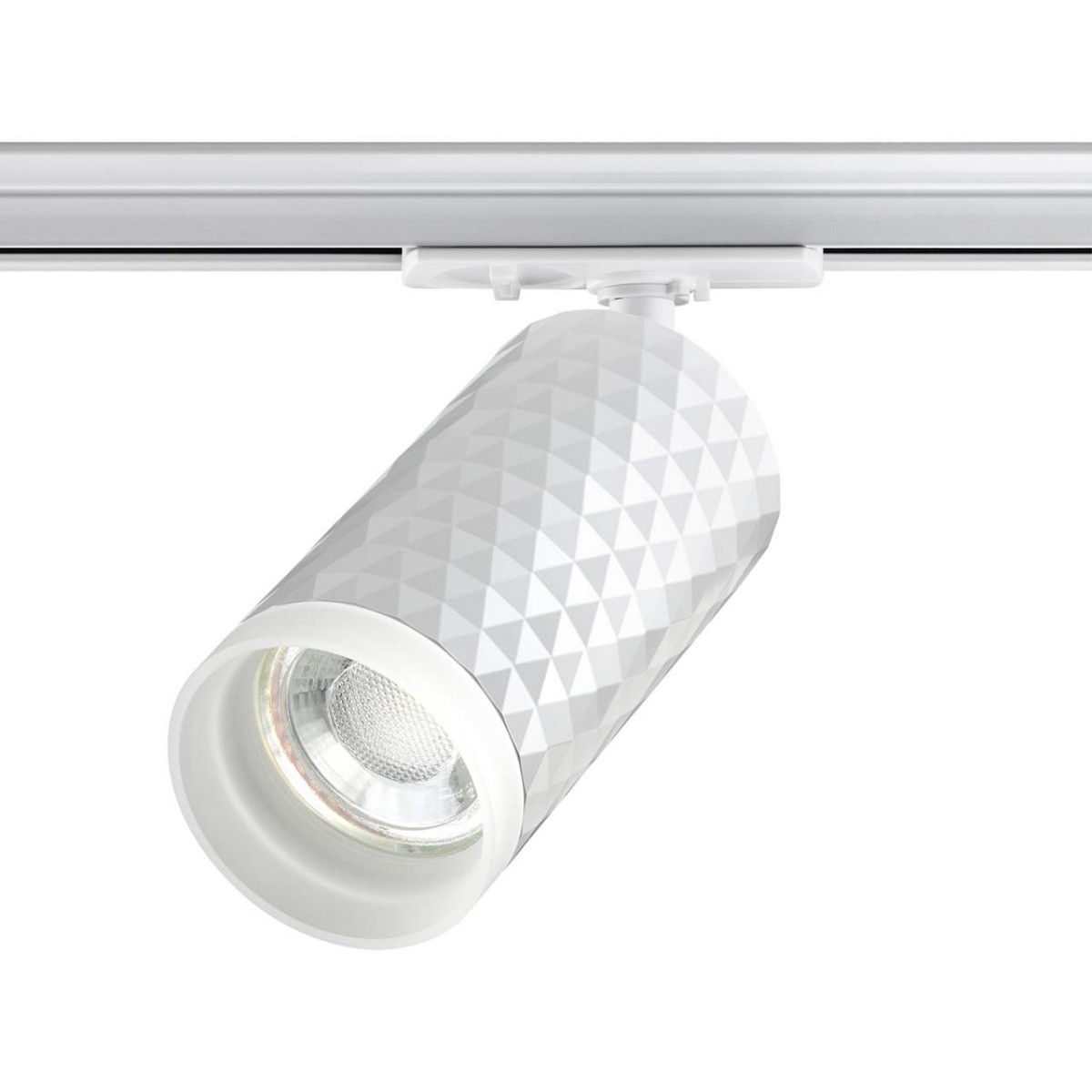 Трековые светодиодные светильники Светильник трековый для однофазного двухжильного шинопровода NOVOTECH 370848 BRILL