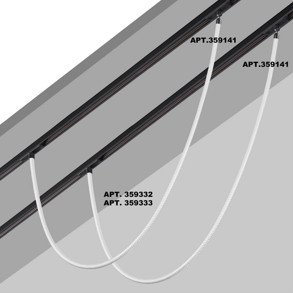 Трековые светодиодные светильники Трековый светильник «ГИБКИЙ НЕОН» для низковольтного шинопровода FLUM NOVOTECH 359332 RAMO 