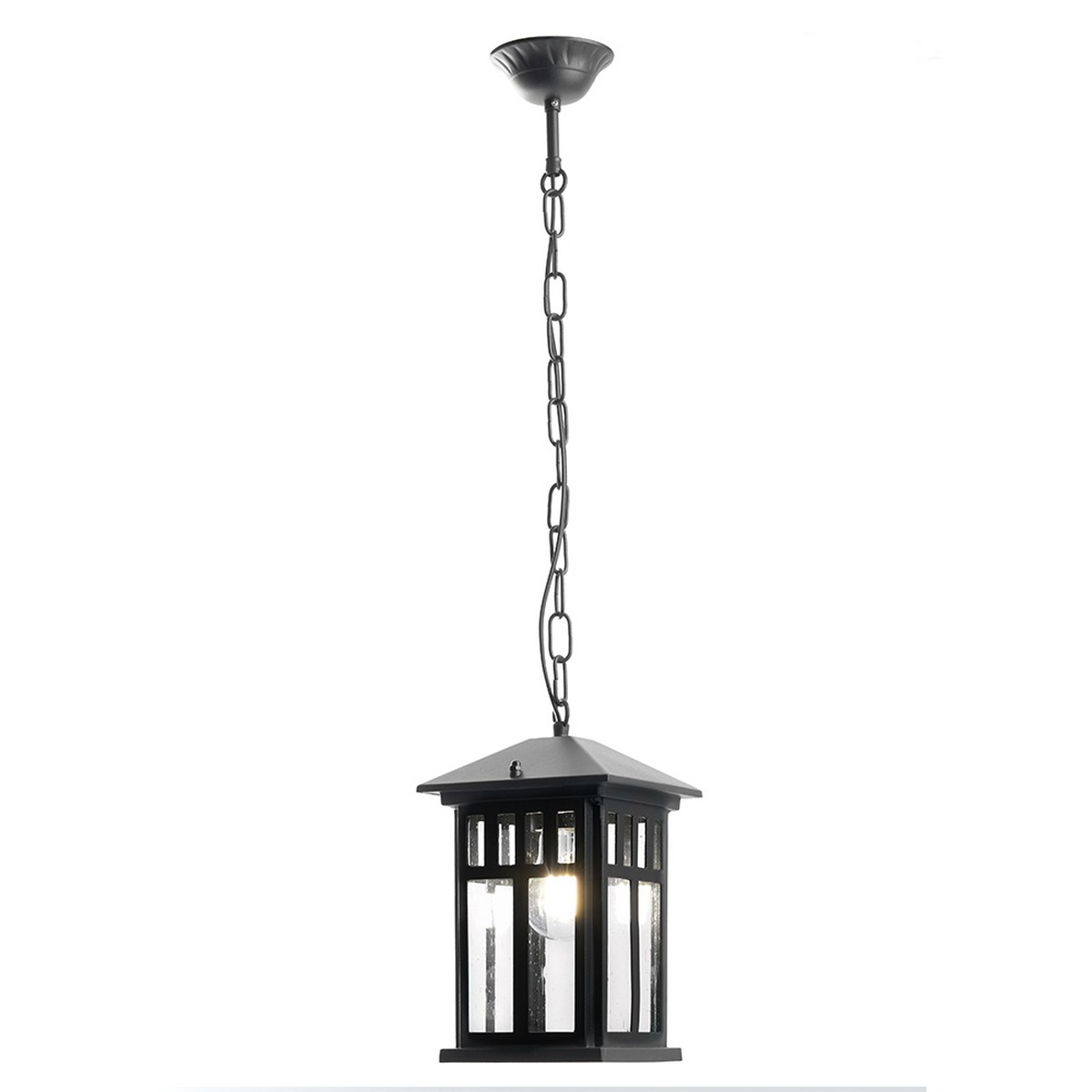 Уличные светильники на цепочке Светильник садово-парковый Feron PL675 на цепочке 60W 230V E27 черный 11690 