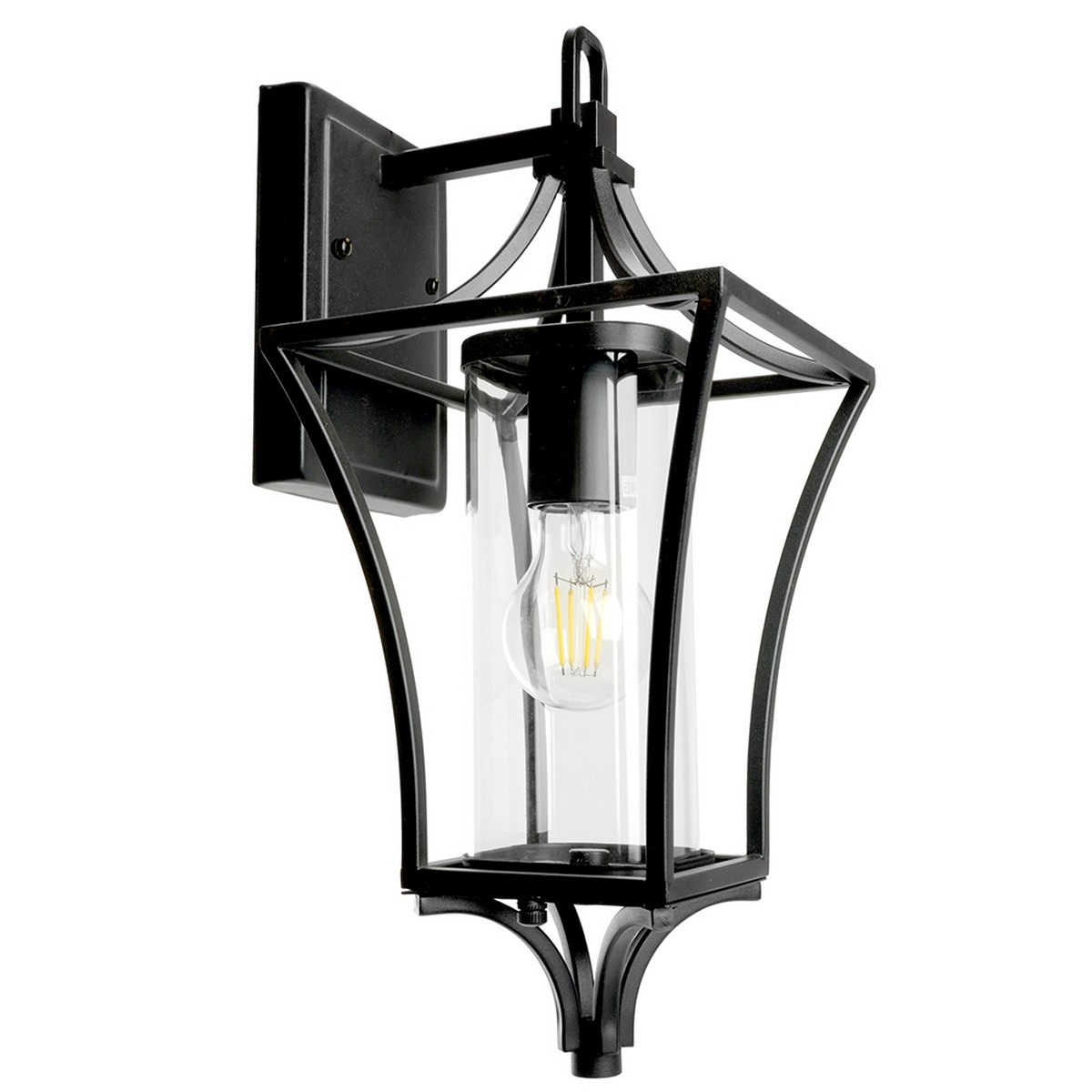 Уличные настенные светильники Светильник садово-парковый Feron PL731 E27 черный 51269