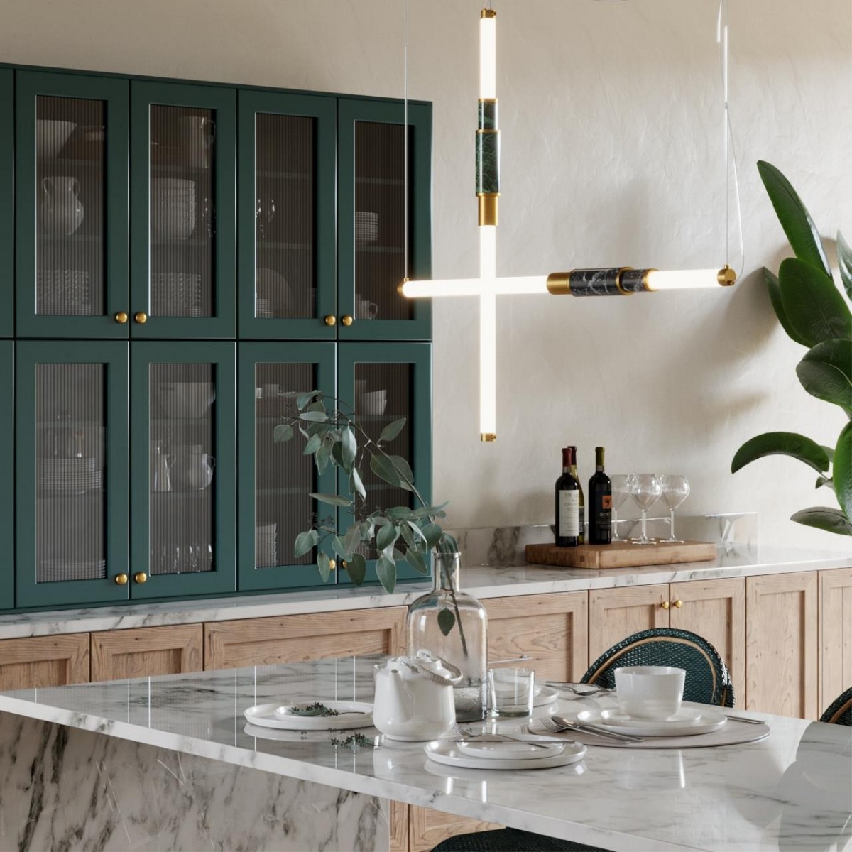 Подвесные светодиодные светильники Подвесной светильник ODEON LIGHT 4360/14L MARMI 