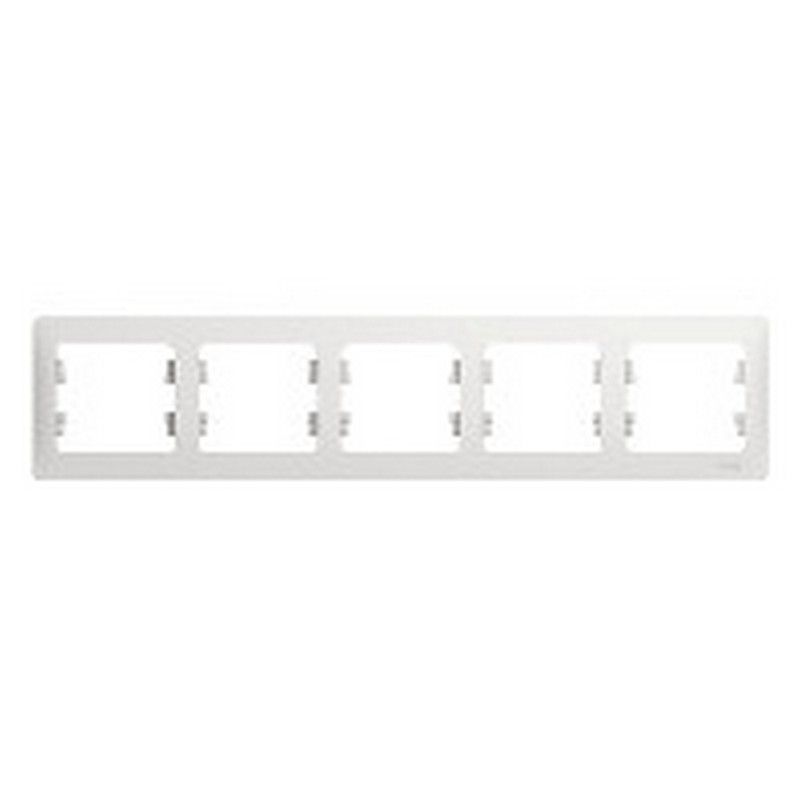 Glossa Белый Рамка Systeme Electric Glossa Белый 5-я, горизонтальная GSL000105