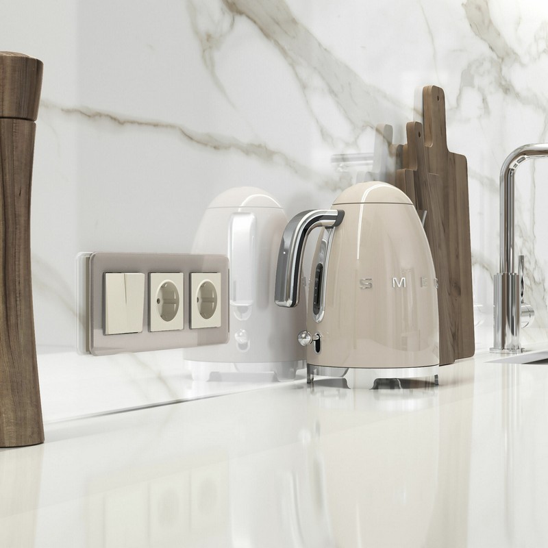 Werkel айвори матовый Розетка Werkel с заземлением и шторками (айвори матовый) W1171162