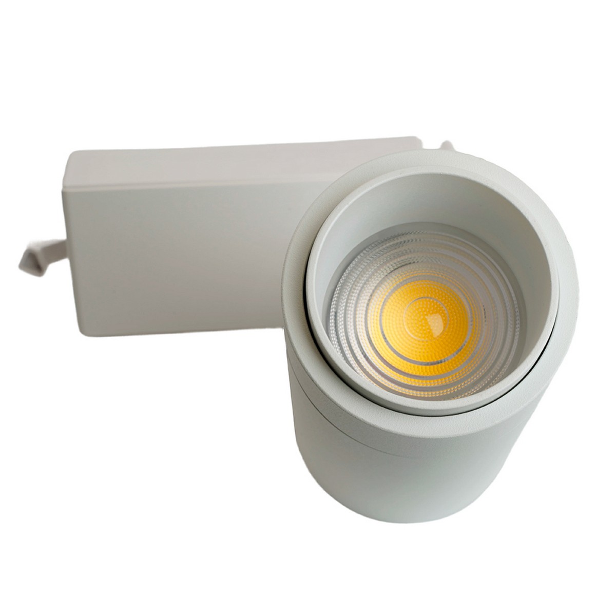 Трековые светодиодные светильники Светодиодный светильник Feron AL137 трековый 20W 4000K белый изменяемый угол освещения 15-60 град 51175 