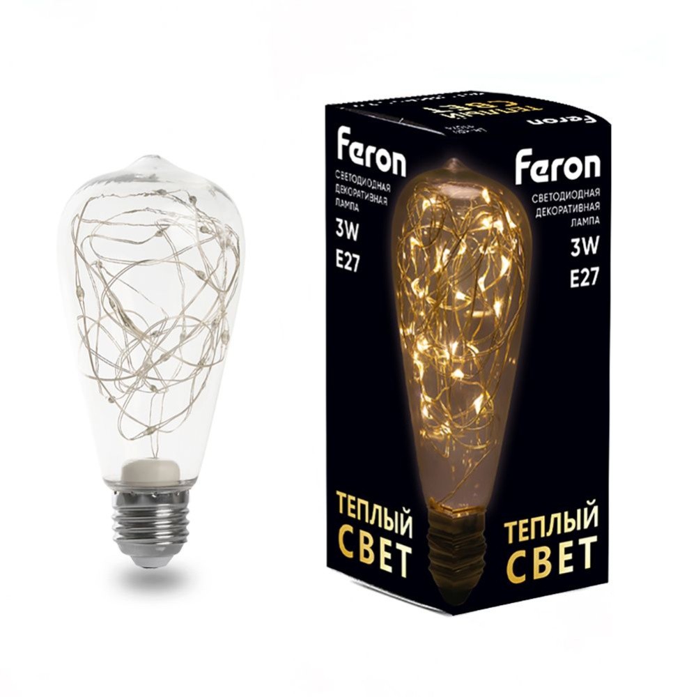 E27 Лампа светодиодная Feron LB-380 E27 3W 2700K 41674 