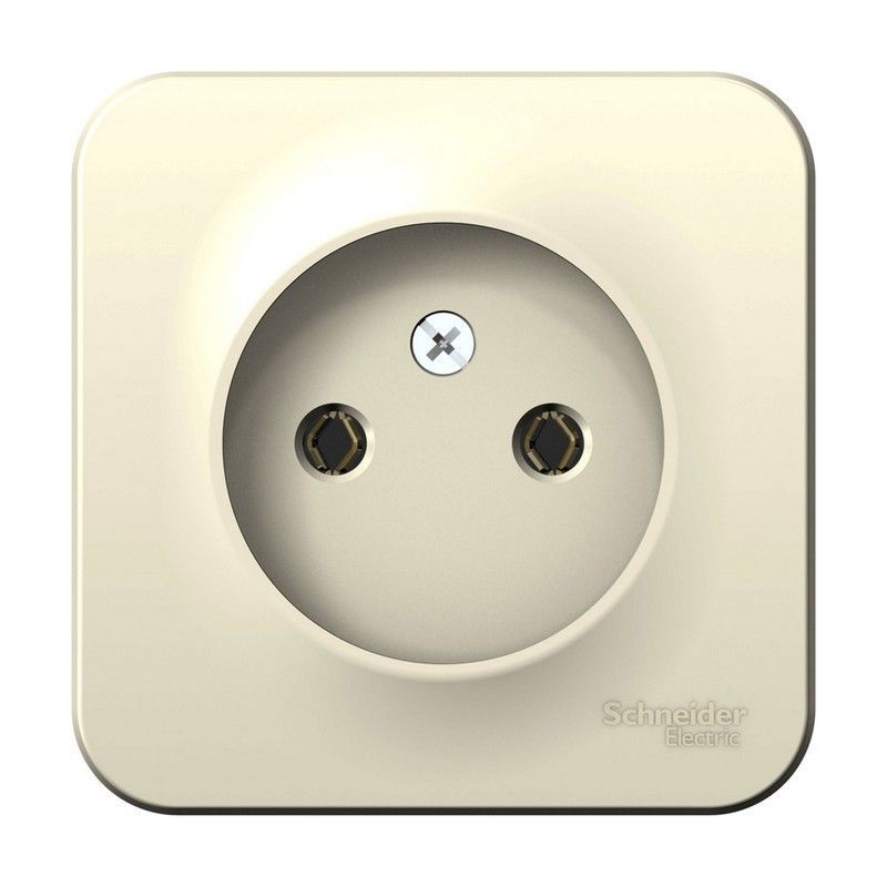 Blanca молочные розетки и выключатели Розетка SE Blanca б/з Молочная наружный без шторок BLNRA000102