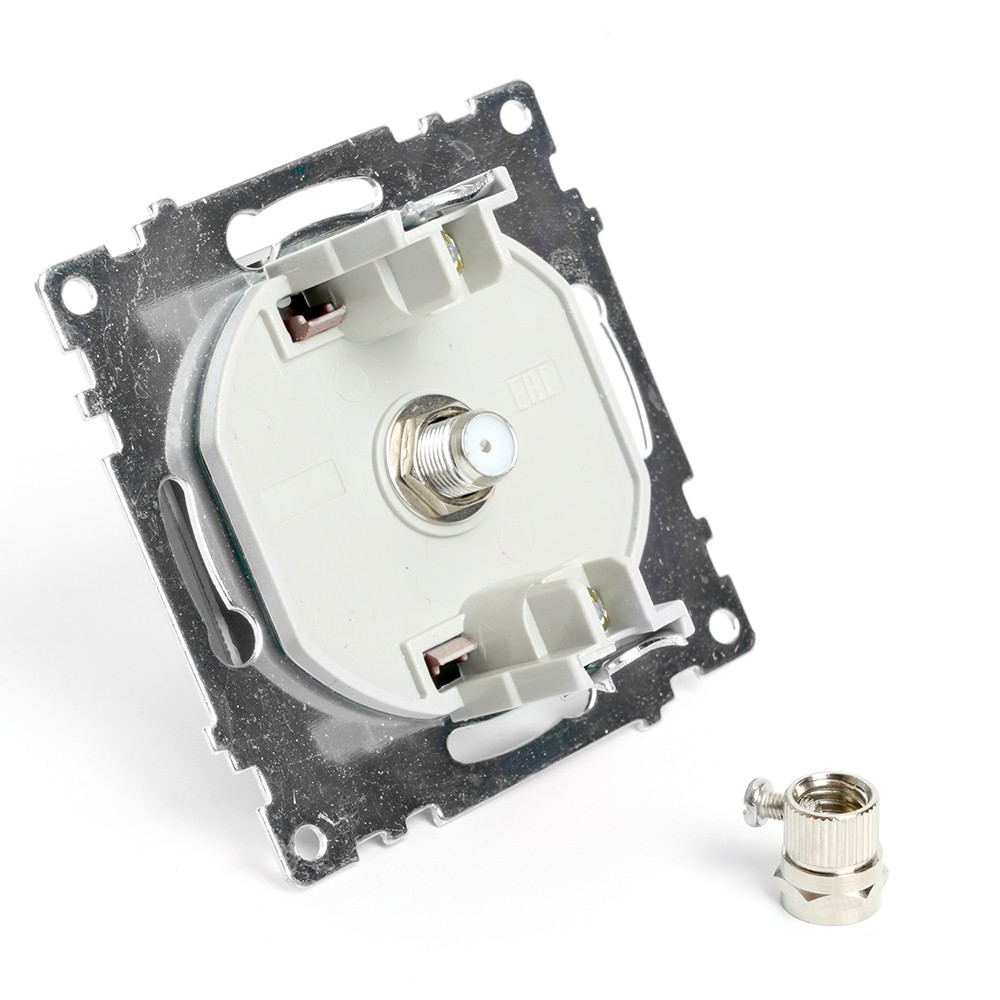 Катрин - Розетки и выключатели Stekker Розетка телевизионная 1-местная STEKKER GLS00-7108-04 75 Ом 5-862МГц Катрин шоколад 49024