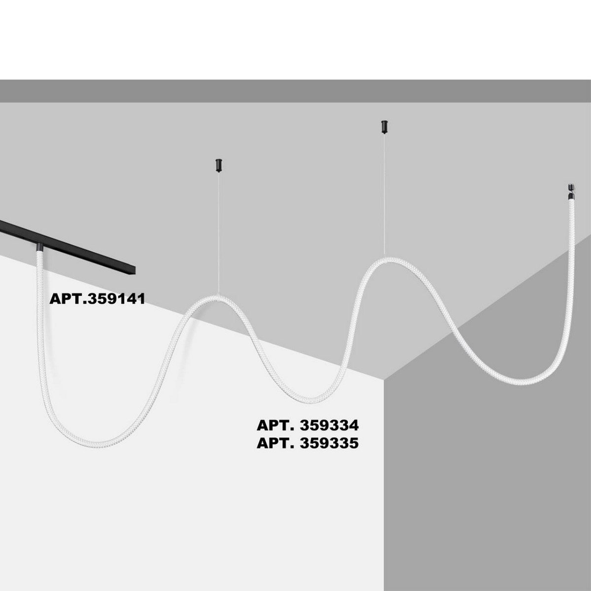 Трековые светодиодные светильники Трековый светильник «ГИБКИЙ НЕОН» для низковольтного шинопровода FLUM NOVOTECH 359334 RAMO 