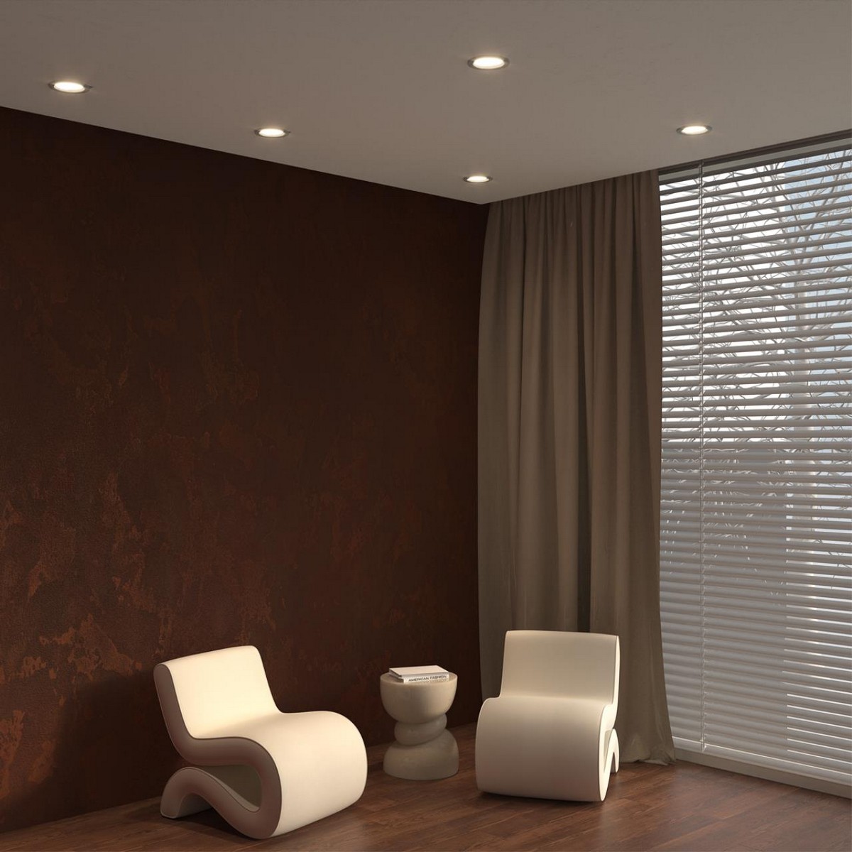 Встраиваемые светодиодные светильники Встраиваемый светодиодный светильник с переключателем цветовой температуры NOVOTECH DRUM 359414 