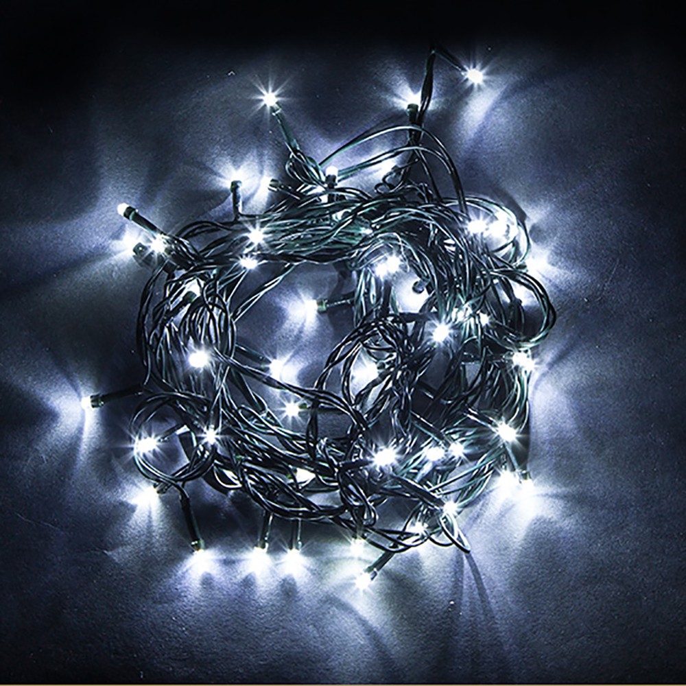 Светодиодная гирлянда Feron CL05 линейная 10м +3м 230V 5000K c питанием от сети зеленый шнур 32305