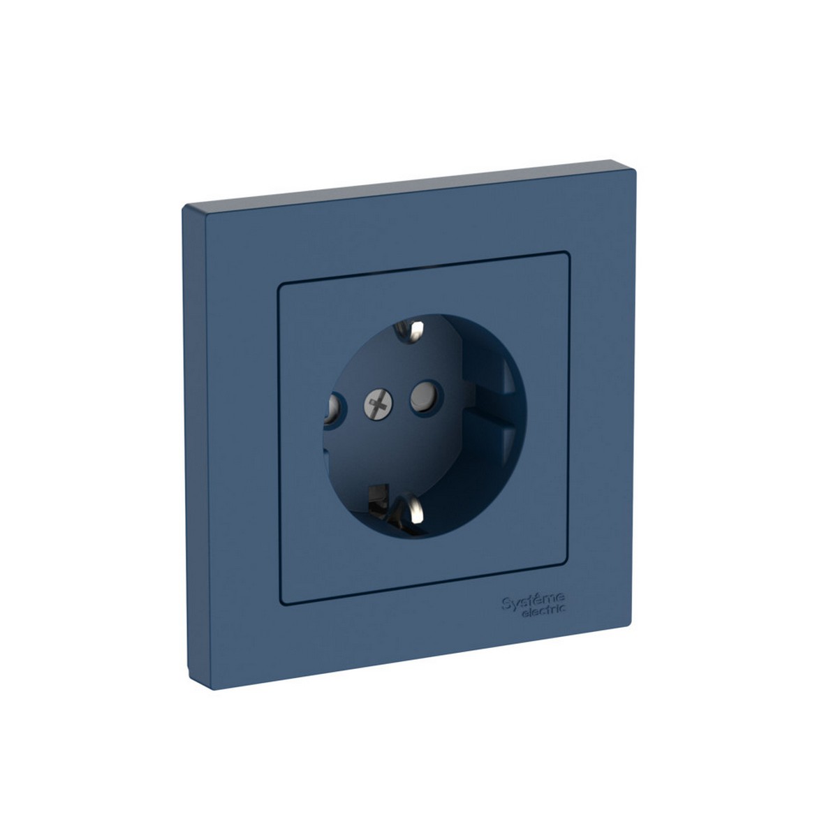 AtlasDesign Аквамарин Розетка SE AtlasDesign Аквамарин с заземлением со шторками в сборе быстрозажим. клем. ATN001144S