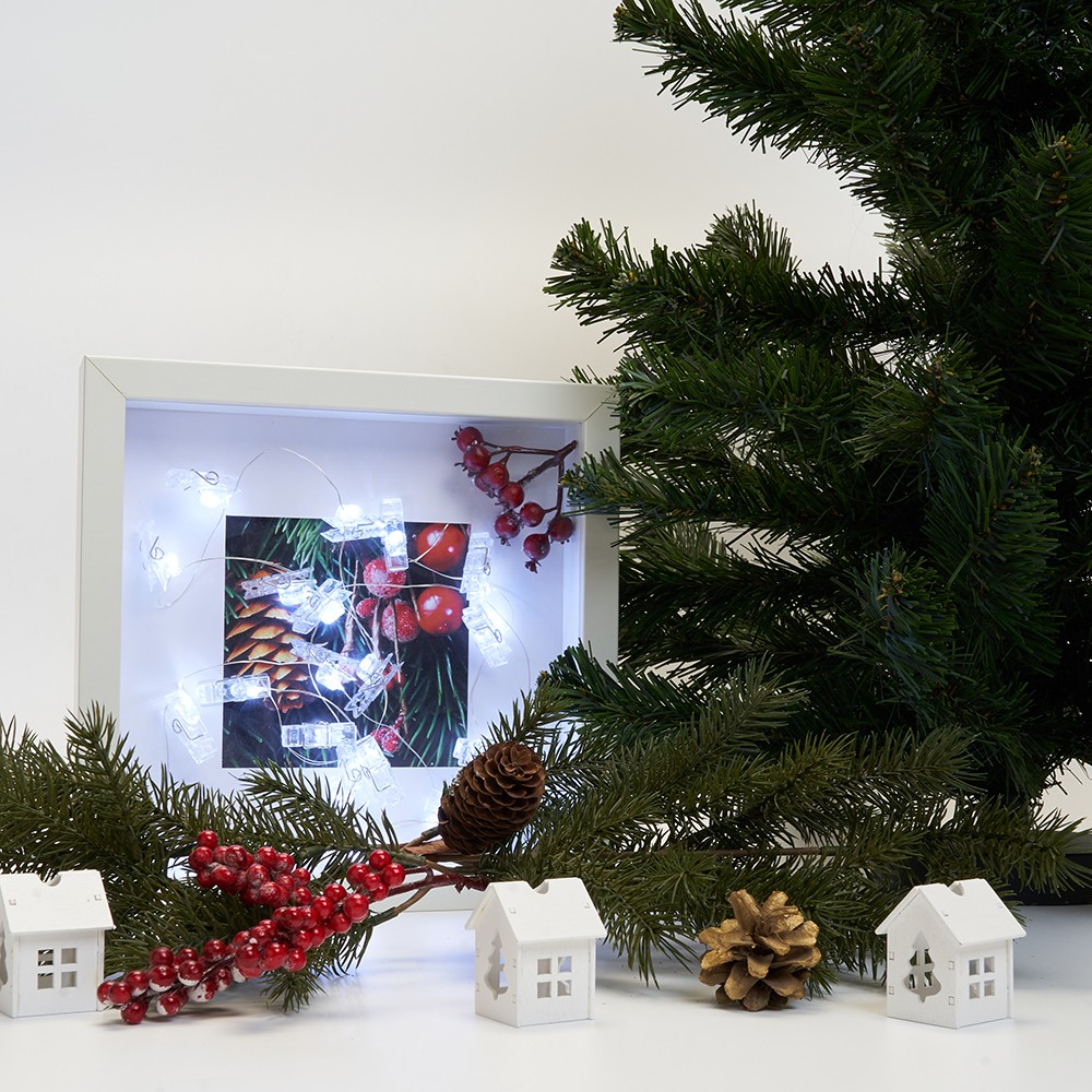 Гирлянда линейная Feron CL573 Прищепки статичная 1.8м USB 2700K 41650