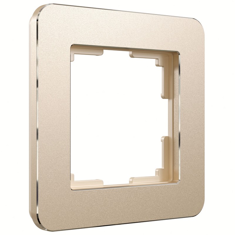Рамки Werkel Platinum Рамка Werkel на 1 пост Platinum шампань W0012611