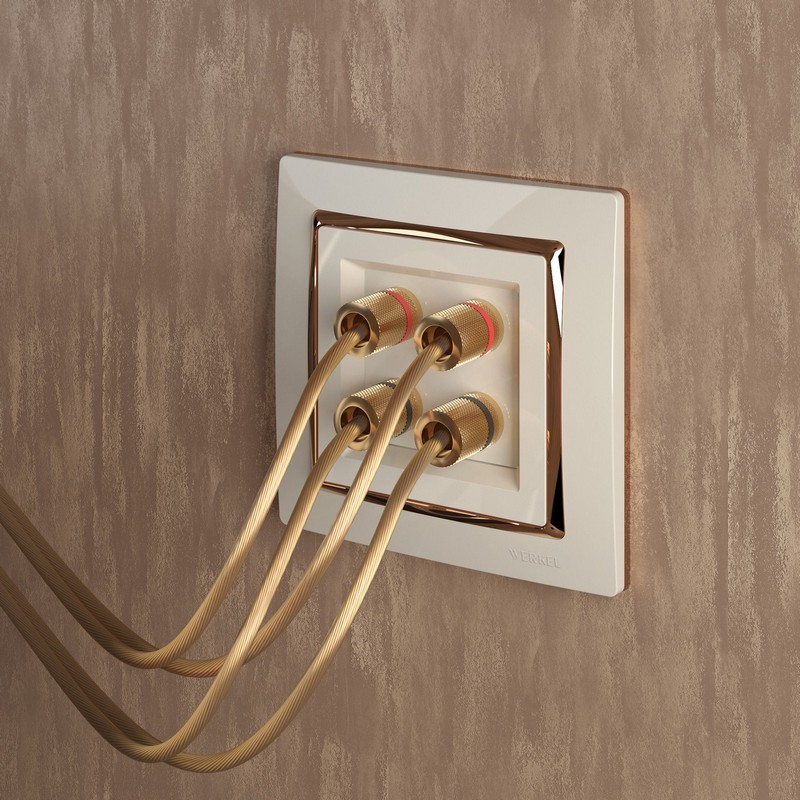 Werkel Слоновая кость механизмы Акустическая розетка Werkel слоновая кость W1185003