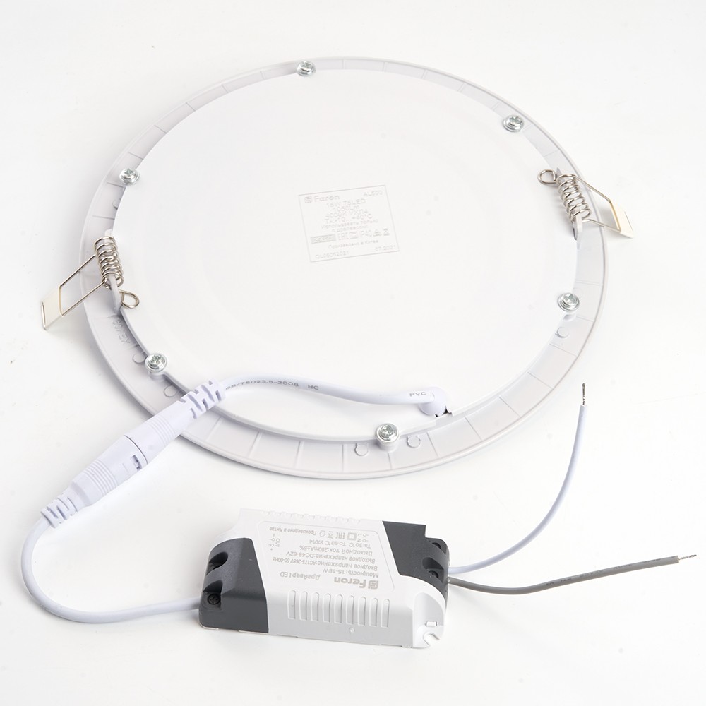 Встраиваемые светодиодные светильники Светильник встраиваемый светодиодный Feron AL500 15W 4000K белый 29623 