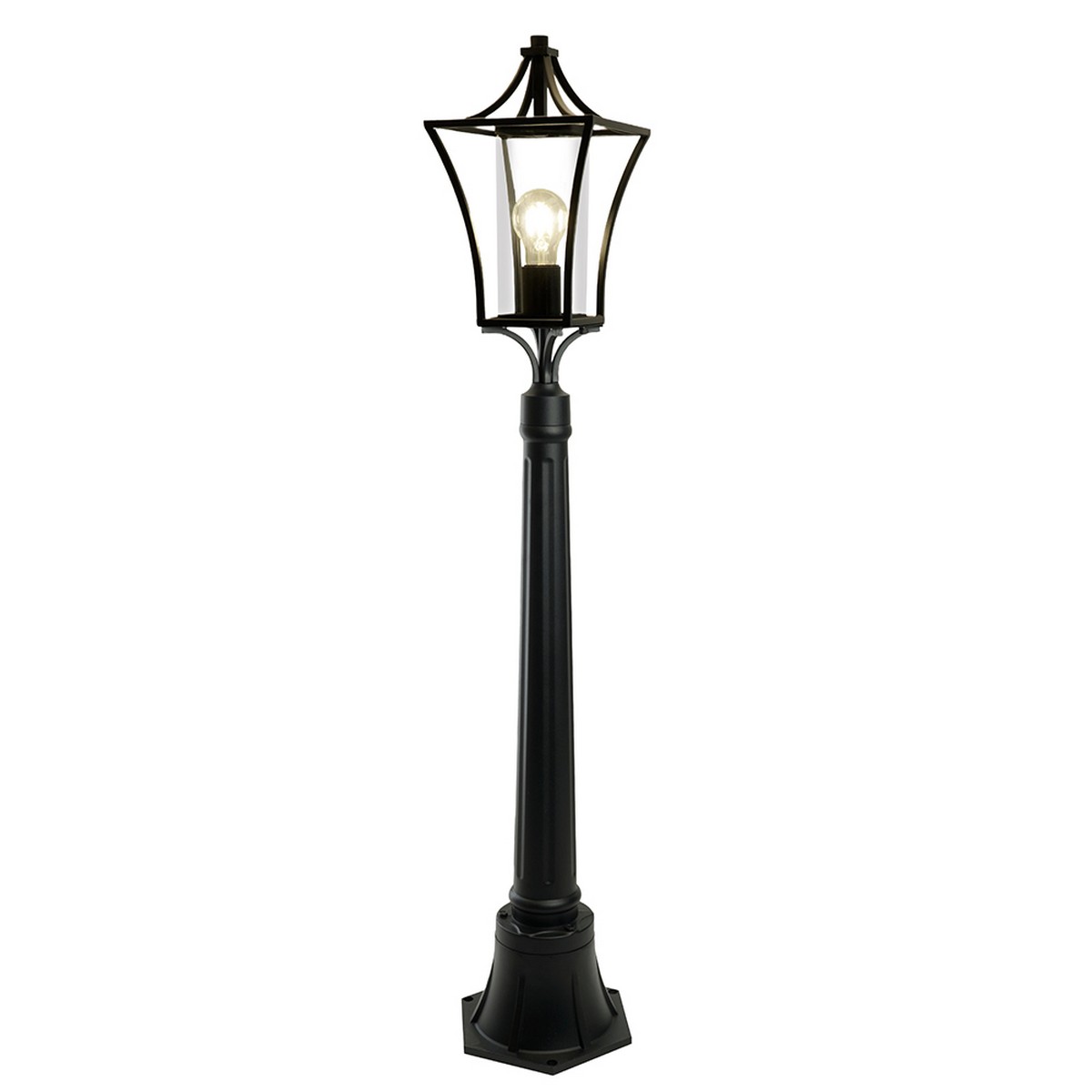 Уличные светильники столб Светильник садово-парковый Feron PL736 столб E27 черный 51272 