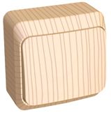 Этюд Дача Выключатель 1-клавишный Systeme Electric Этюд наружный Дача Сосна BA10-001D