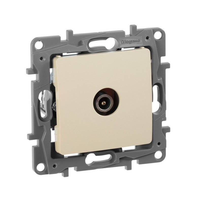 Legrand Etika Слоновая кость Розетка TV Legrand Etika слоновая кость проходная, 15дБ 672363