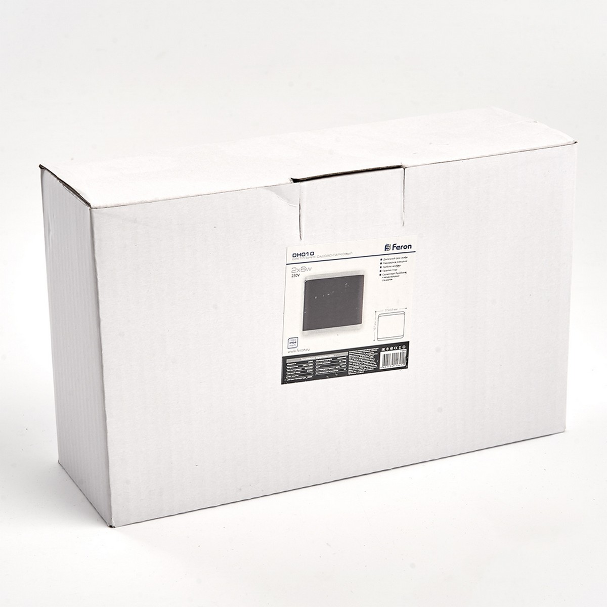 Уличные настенные светильники Светильник уличный светодиодный Feron DH010 2*6W 840Lm 4000K черный 11864 