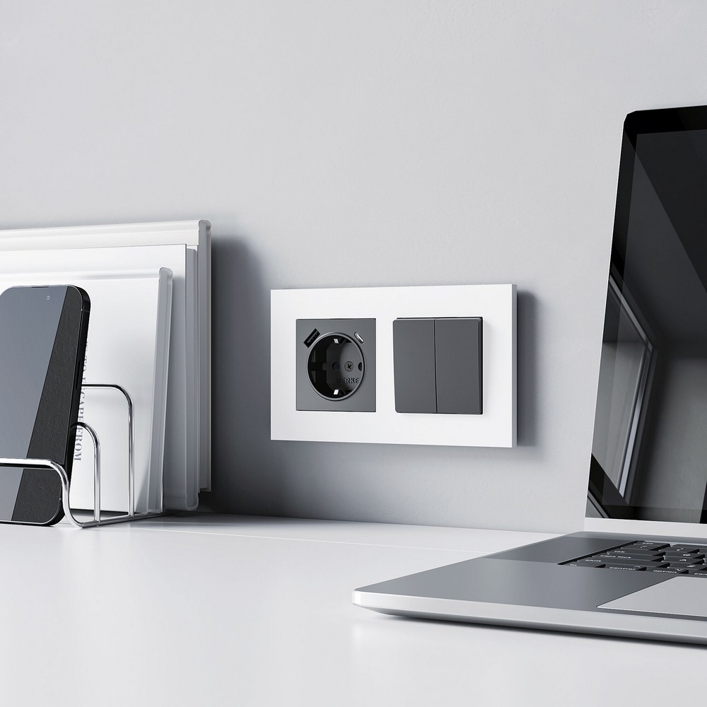 Рамки Werkel Slab Рамка Werkel на 2 поста Slab (белый матовый) W00229610