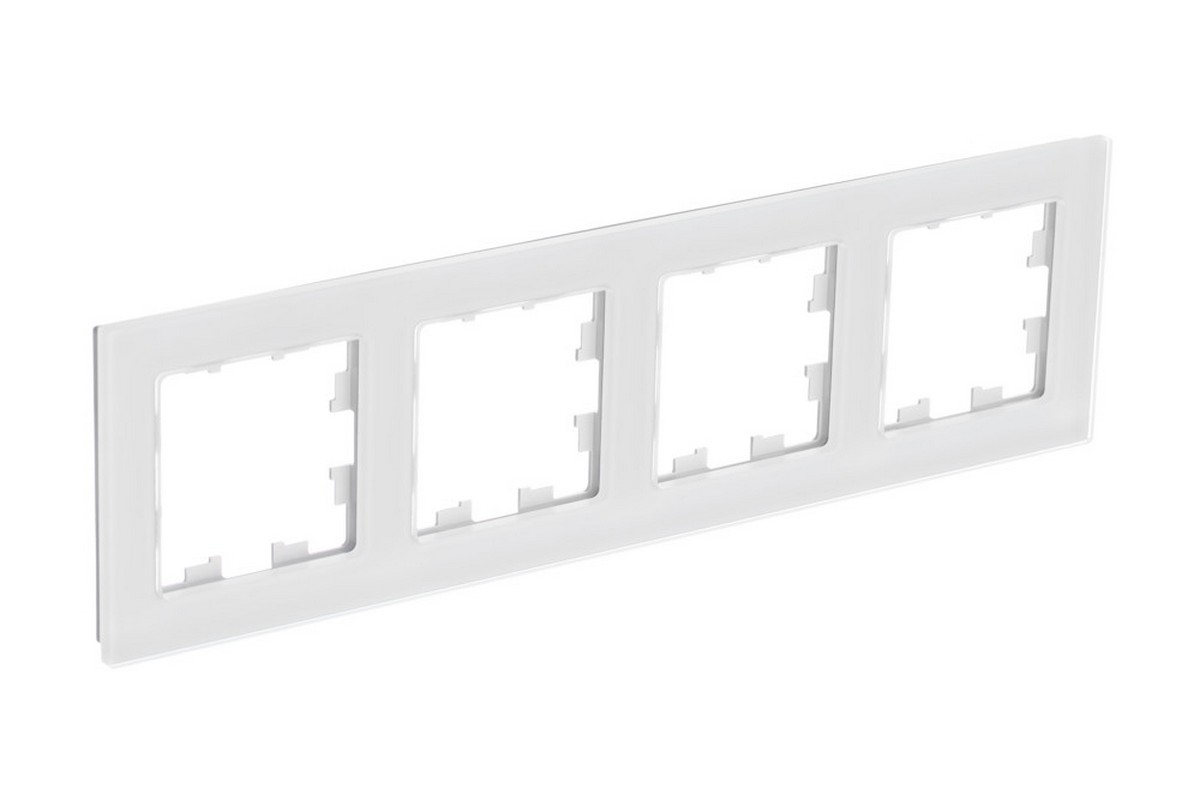 AtlasDesign Рамки Nature Рамка Systeme Electric AtlasDesign Nature Натуральное стекло Белый 4-ая ATN360104