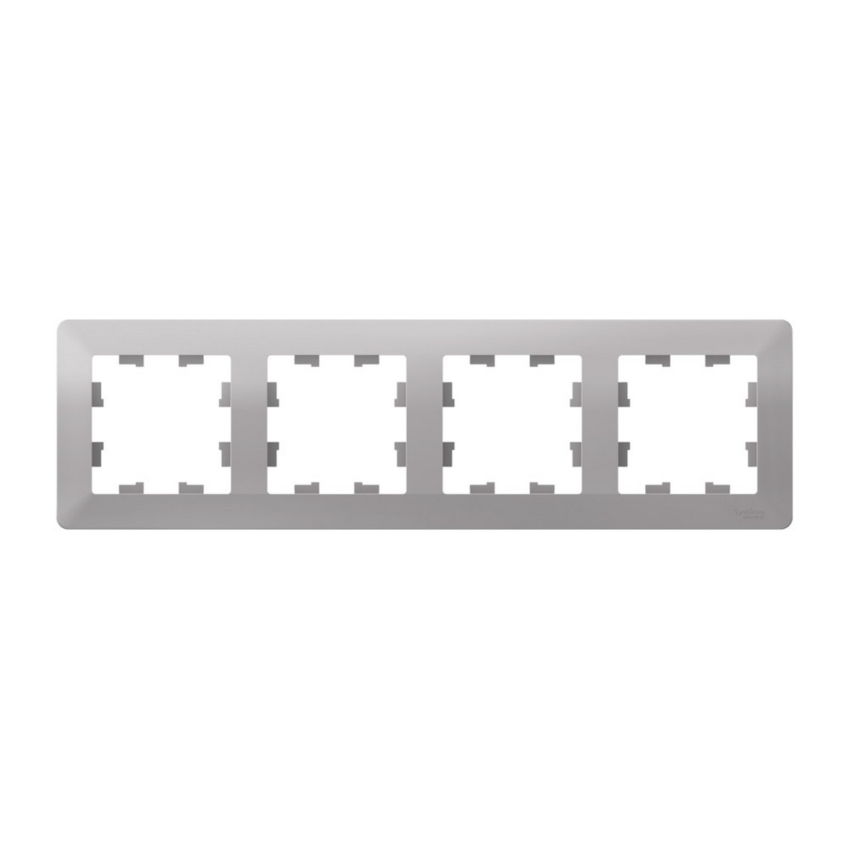 AtlasDesign Алюминий Рамка Systeme Electric AtlasDesign Air Алюминий/дымчатый черный 4-ая ATN220304