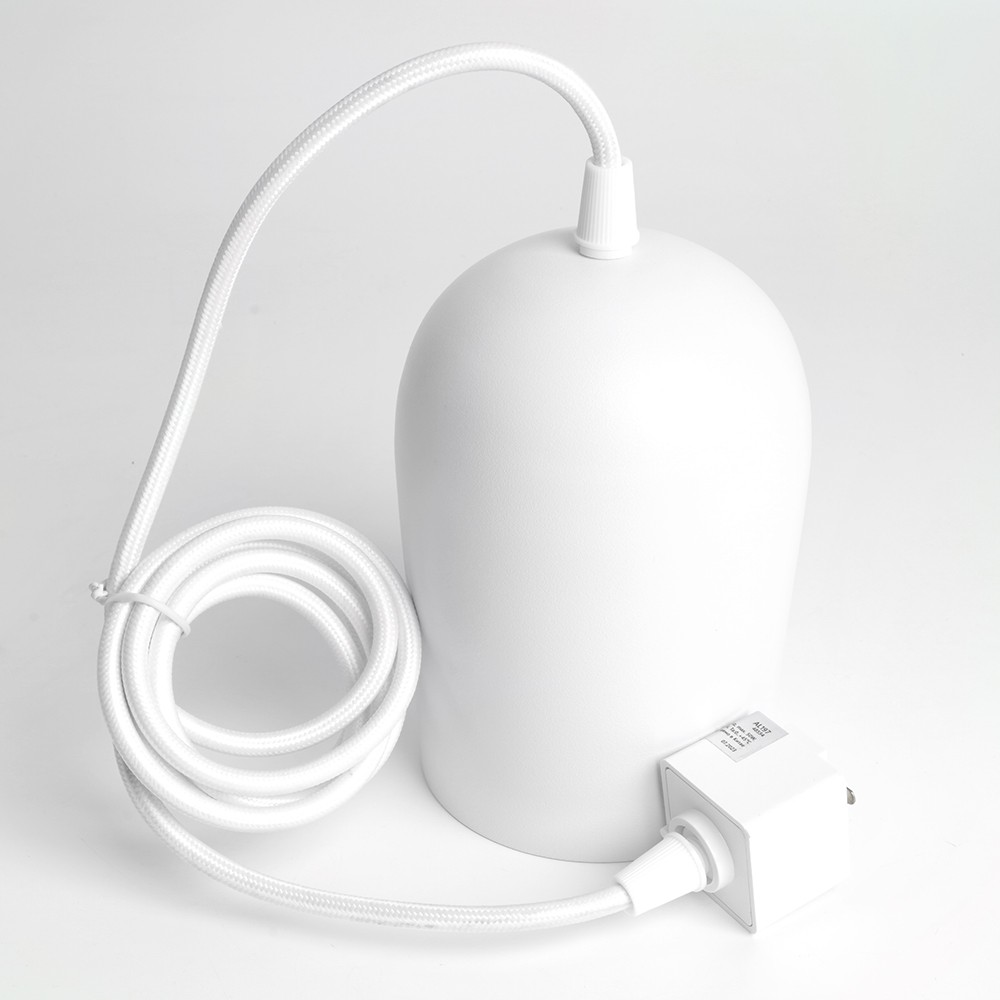 Трековые светодиодные светильники Светильник Feron AL197 трековый однофазный на шинопровод под лампу на подвесе E27 белый 48554 