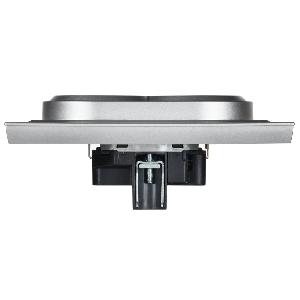 IEK Brite Алюминий Розетка IEK BRITE 2-ая с/з с шторками 16А в сборе РСш12-3-БрА алюминий BR-R24-16-K47-F